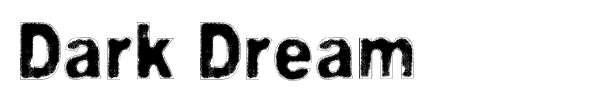 Dark Dream font preview